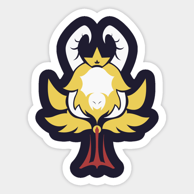 Our Heartache - Asgore Dreemurr Sticker by kinokashi